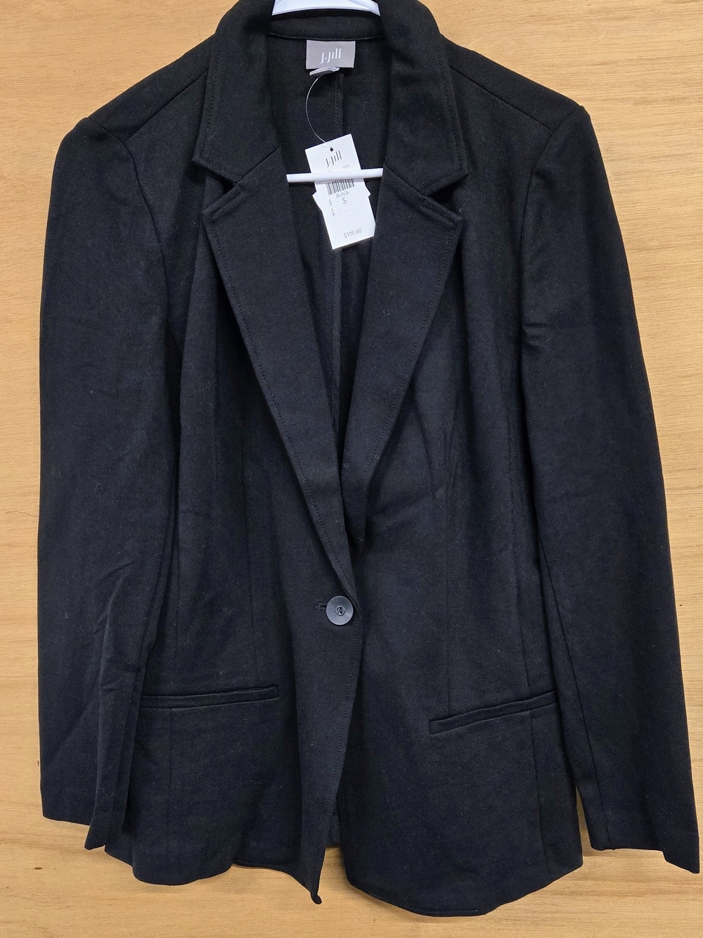 J. Jill Black Single-Button Tailored Blazer